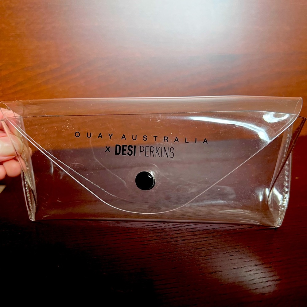 Quay Australia clear sunglasses case